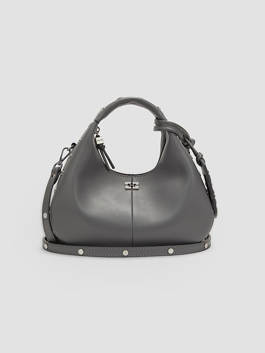 Women's Mini Studded Hobo Bag - Quiet Shade