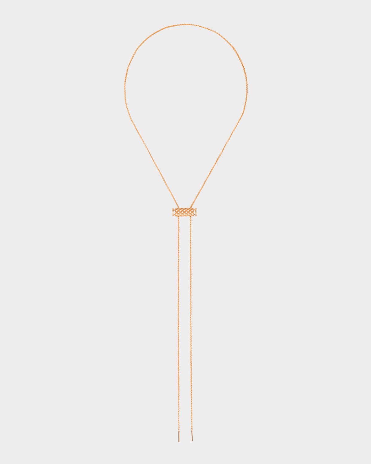 18K Full Pave Latch Pendant on GM Chain Necklace