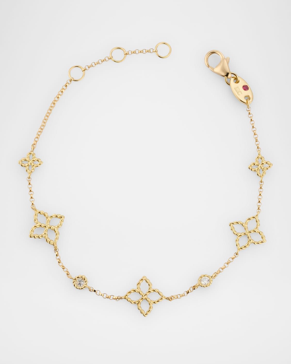 18K Yellow Gold Diamond Principessa Bracelet