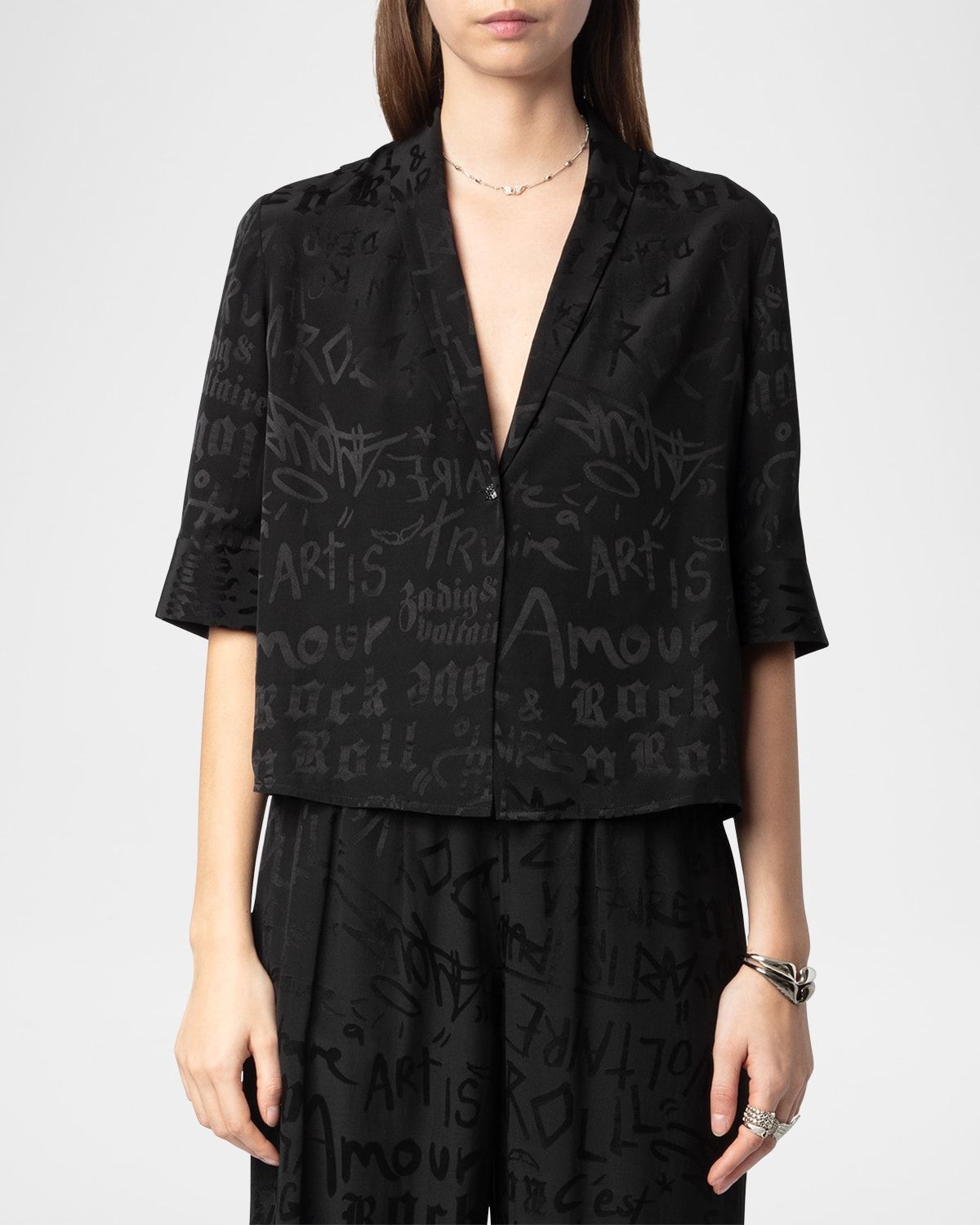 Telmos Manifesto Silk Blouse