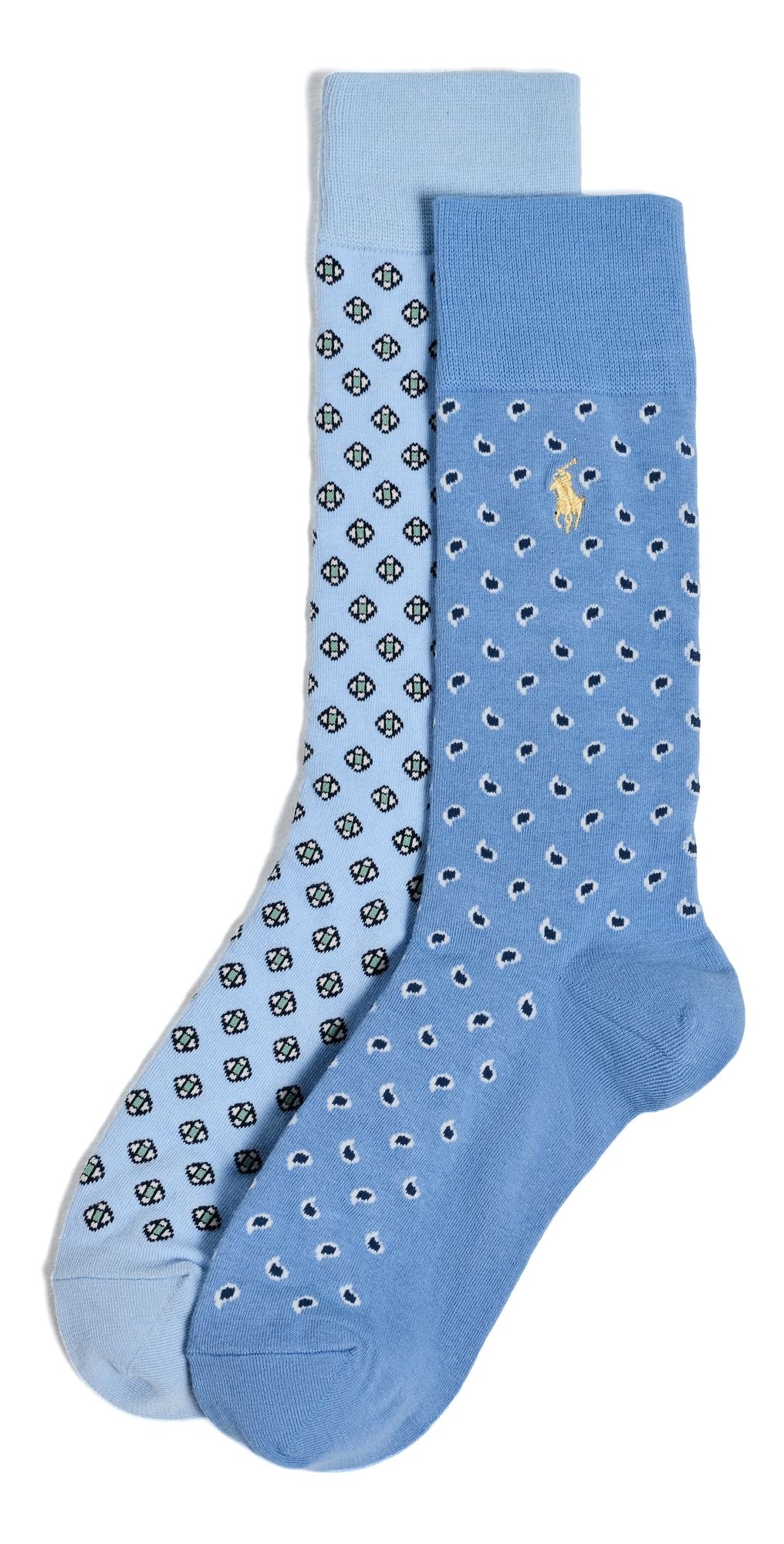Polo Ralph Lauren Foulard Socks 2 Pack Ltblu 10-13