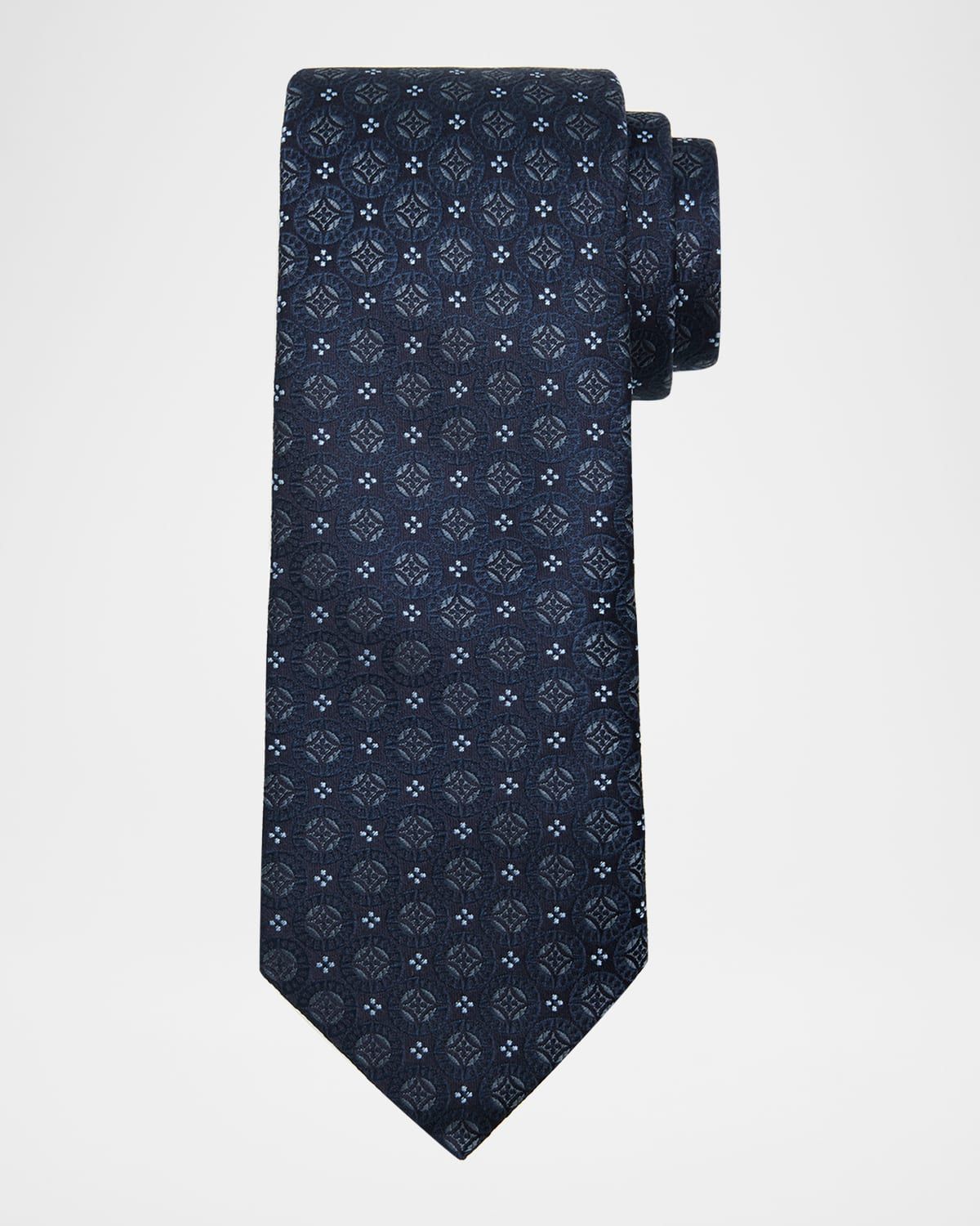 Men & apos;s Geometric Silk Tie