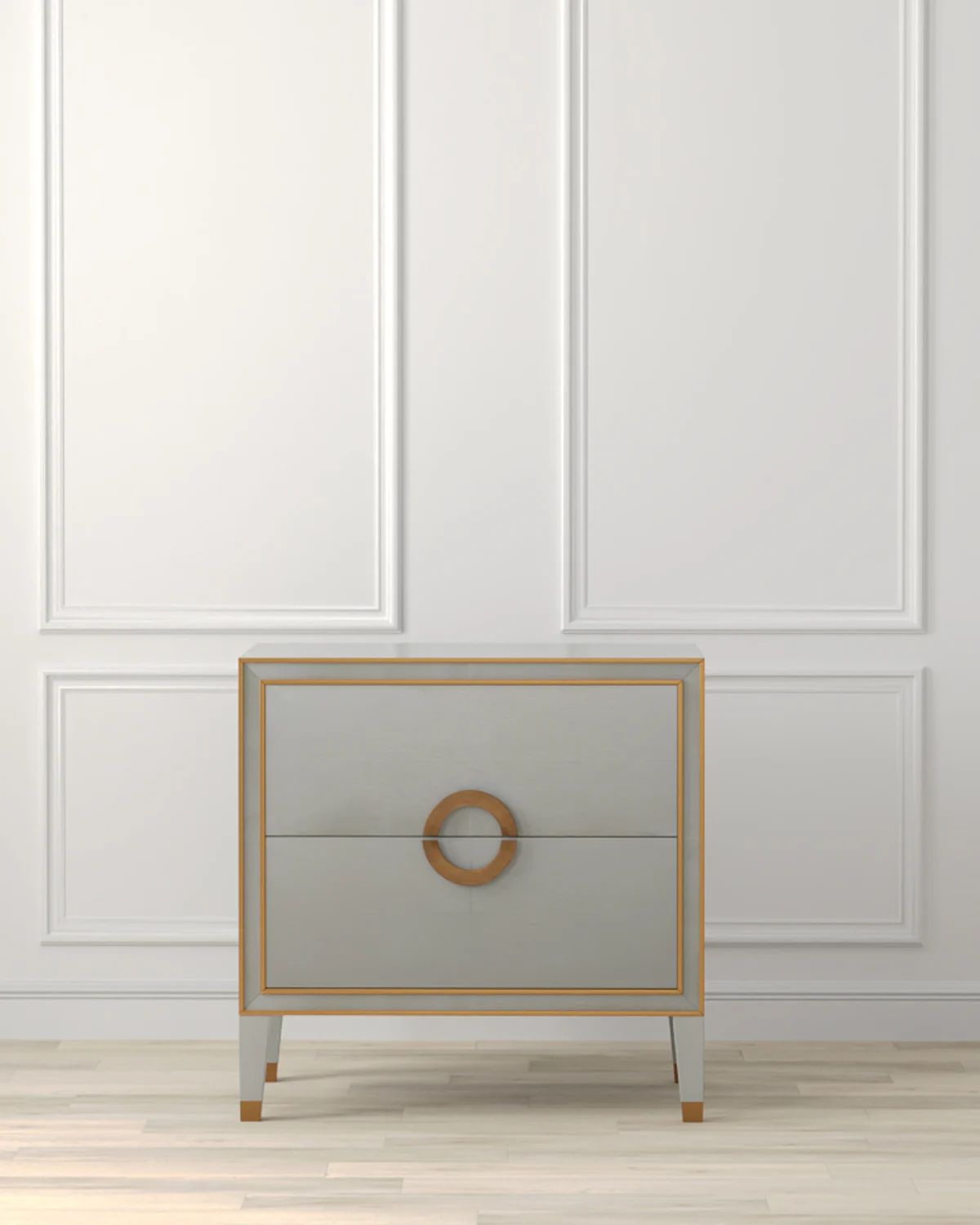 Gabriella Faux Shagreen Night Stand