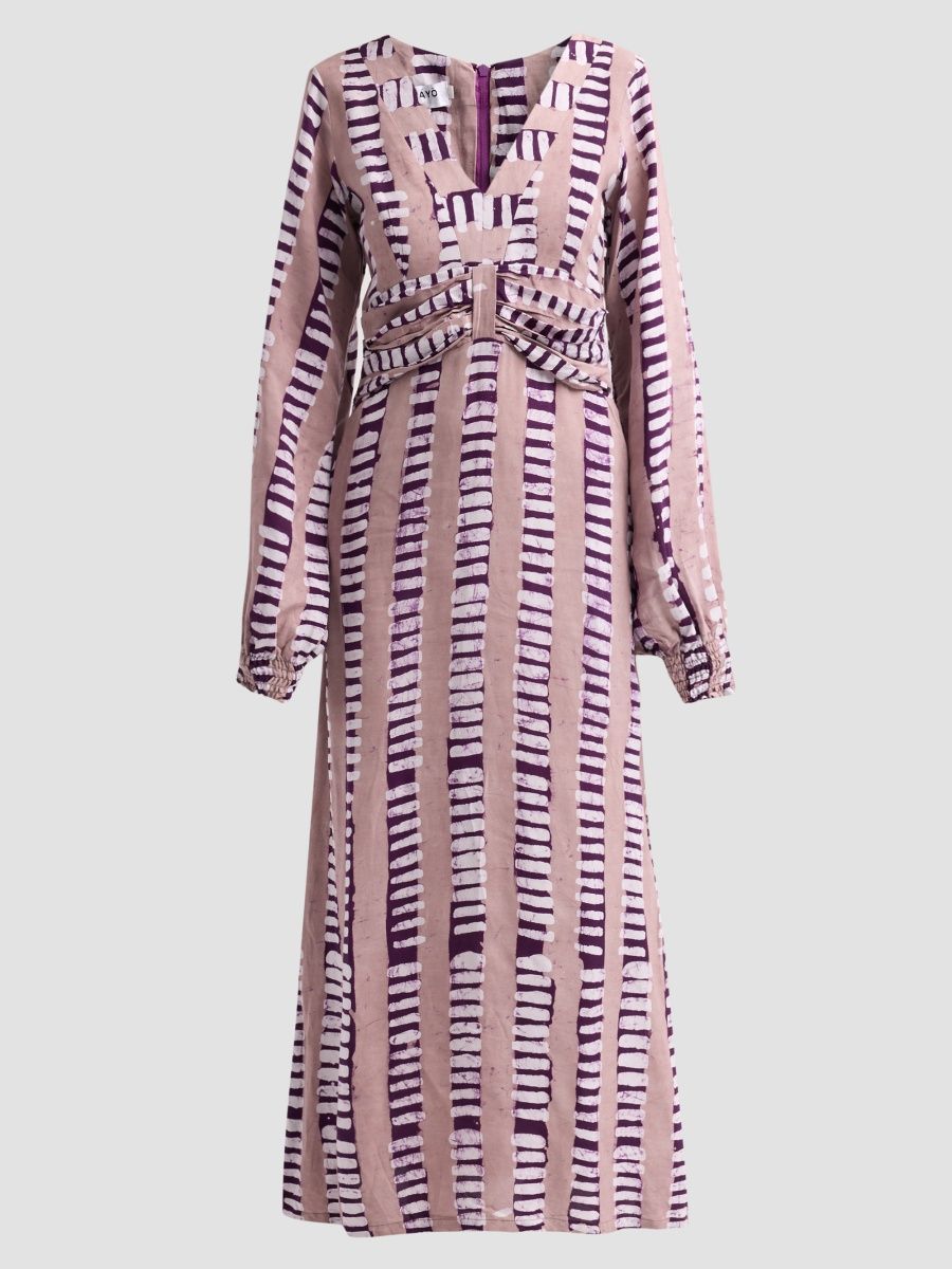 Busayo Women's Ayoni Printed Maxi Dress - Pink And Black - Size XS