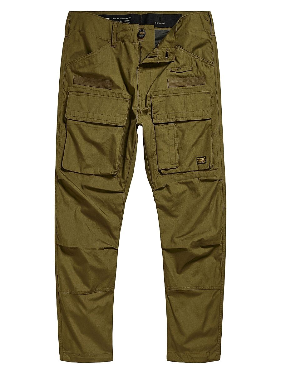 Men's 3D Tapered Cargo Pants - Dark Olive - Size 31