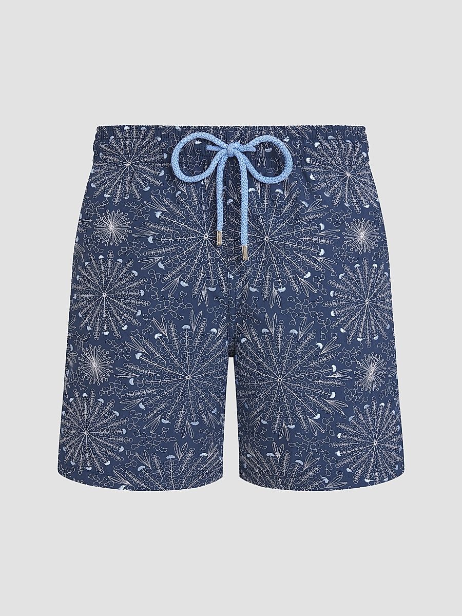 Men's Mistral Embroidered Sea Urchin Swim Trunks - Evening - Size XXL