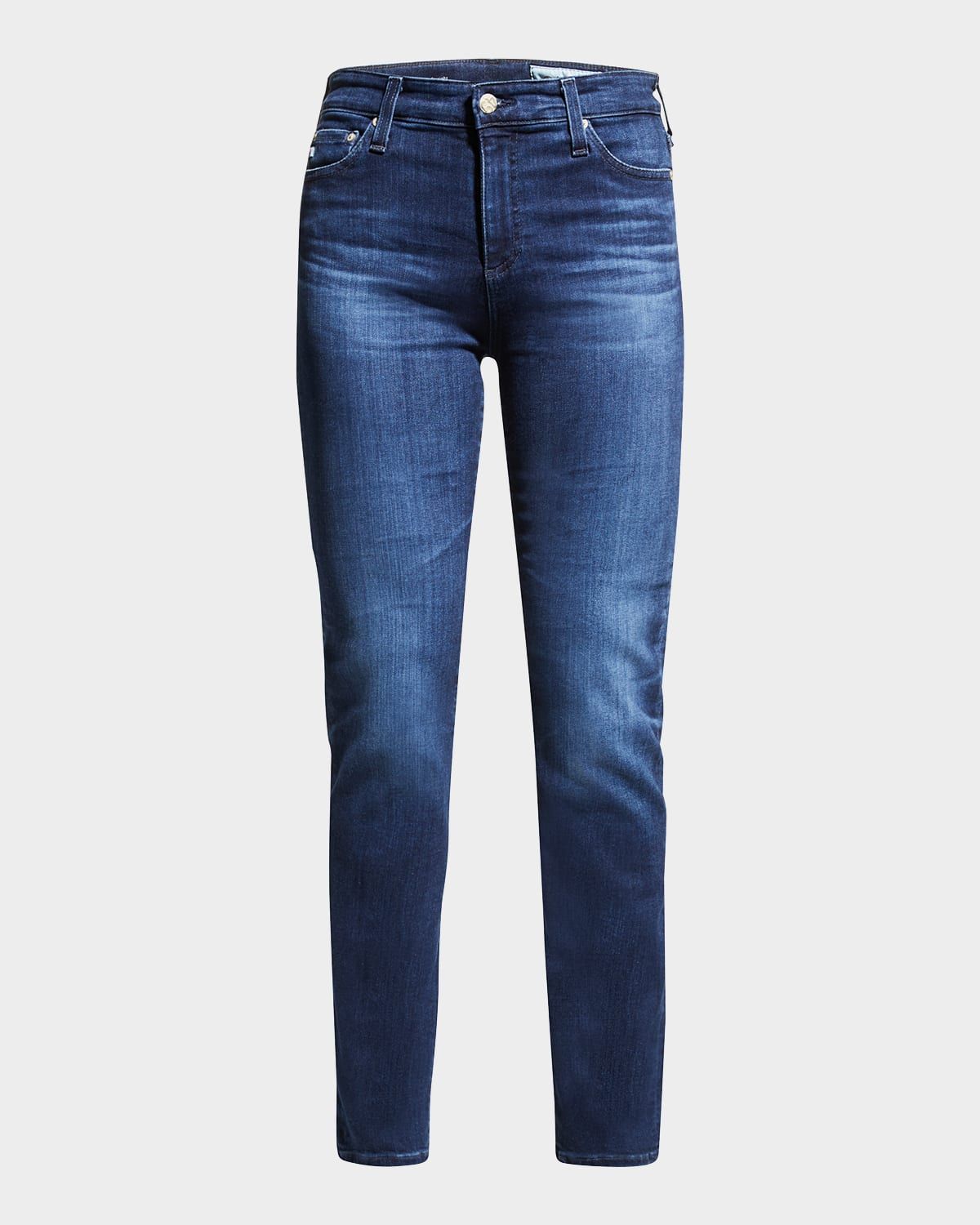 Mari High-Rise Slim Straight Jeans