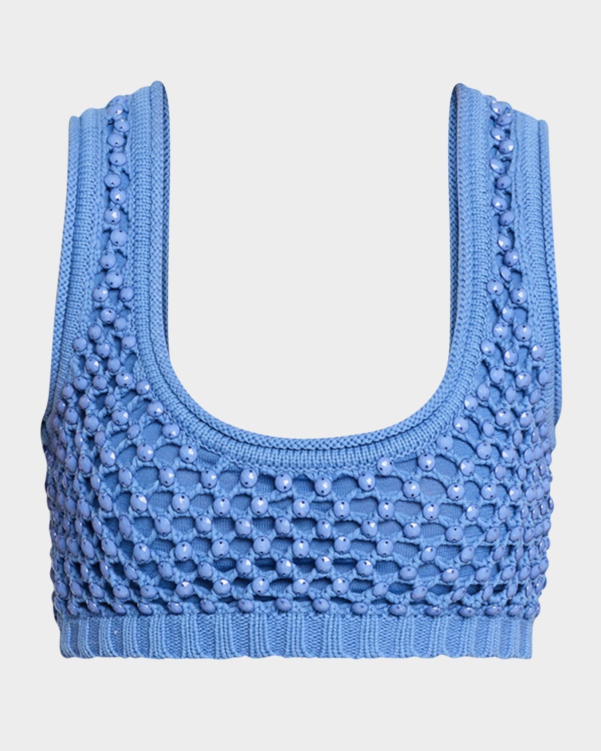 Lady Embellished Knit Bralette