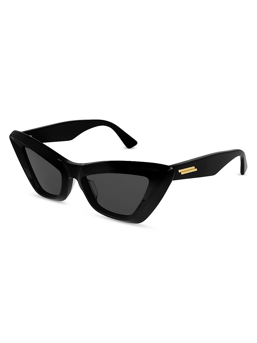 Women's Minimalist 53MM Cat-Eye Sunglasses - Black