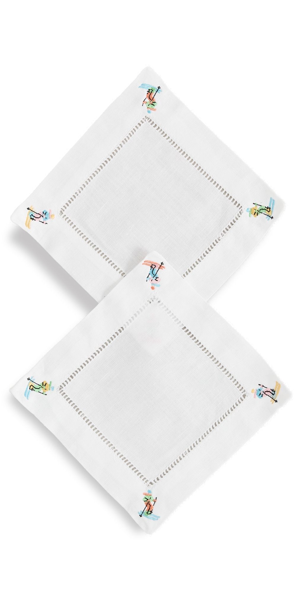 Abbode Skier Napkins White One Size