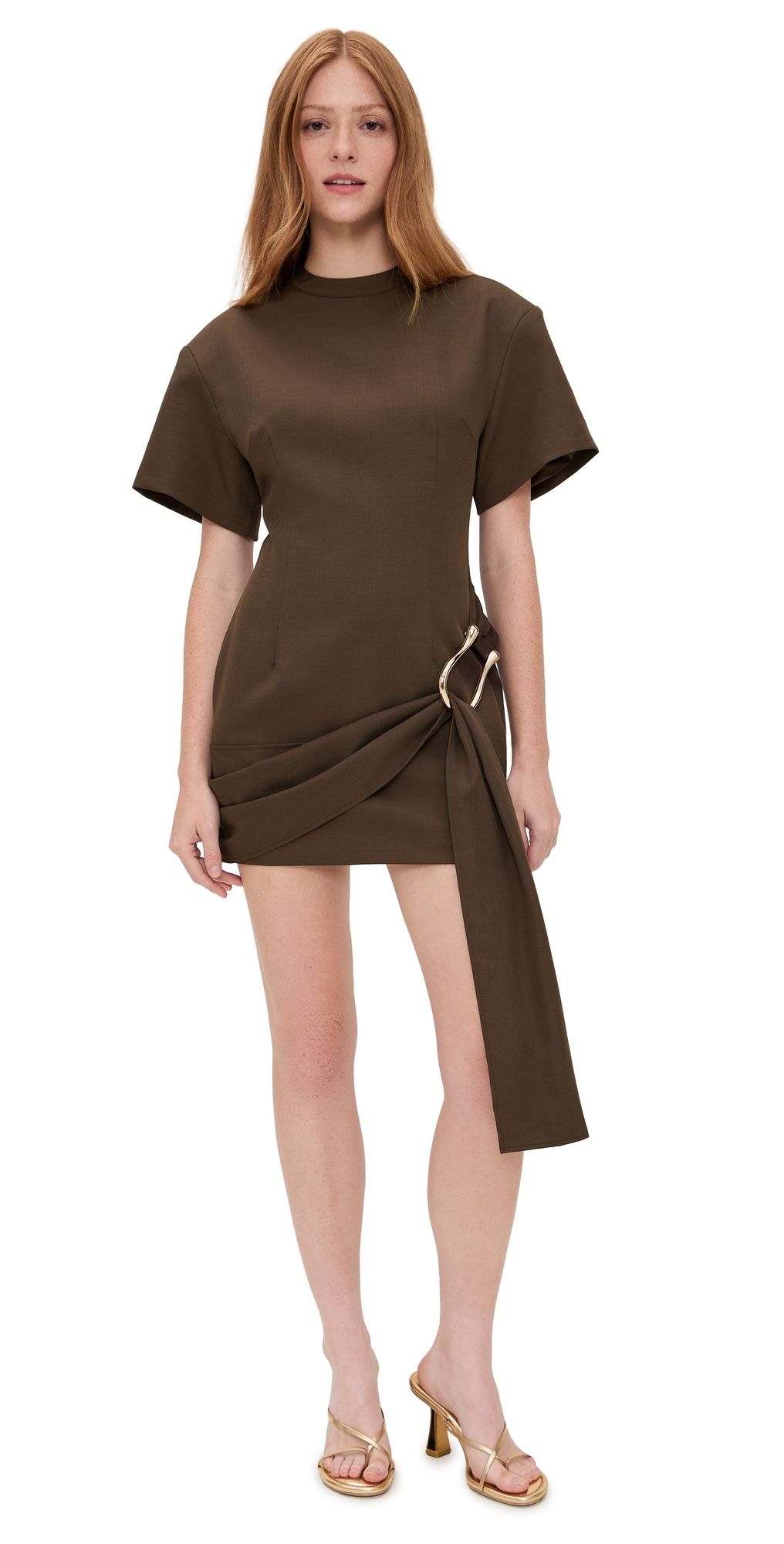 Lioness Martini Mini Dress Chocolate XS