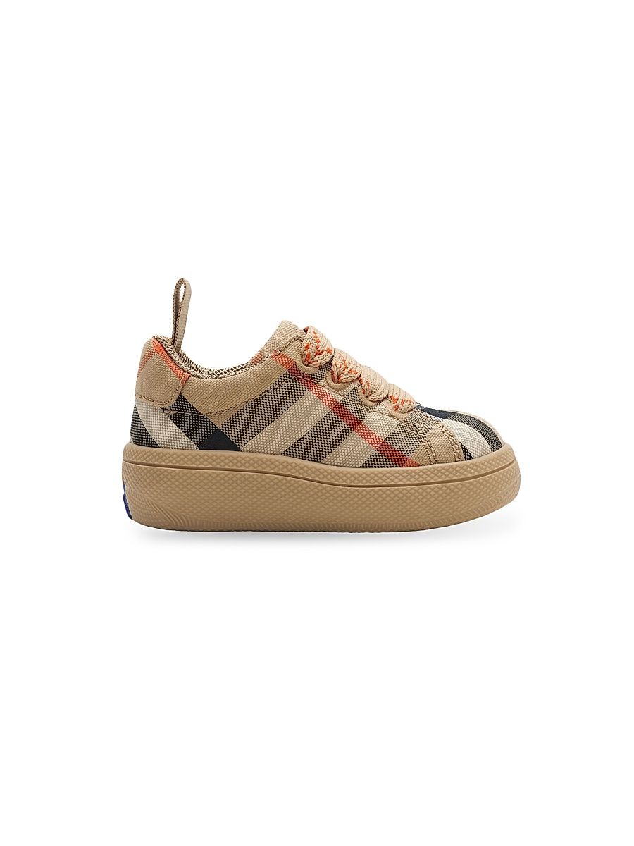 Baby's, Little Kid's & Kid's Check Canvas Sneakers - Sand Check - Size 3 (Child)
