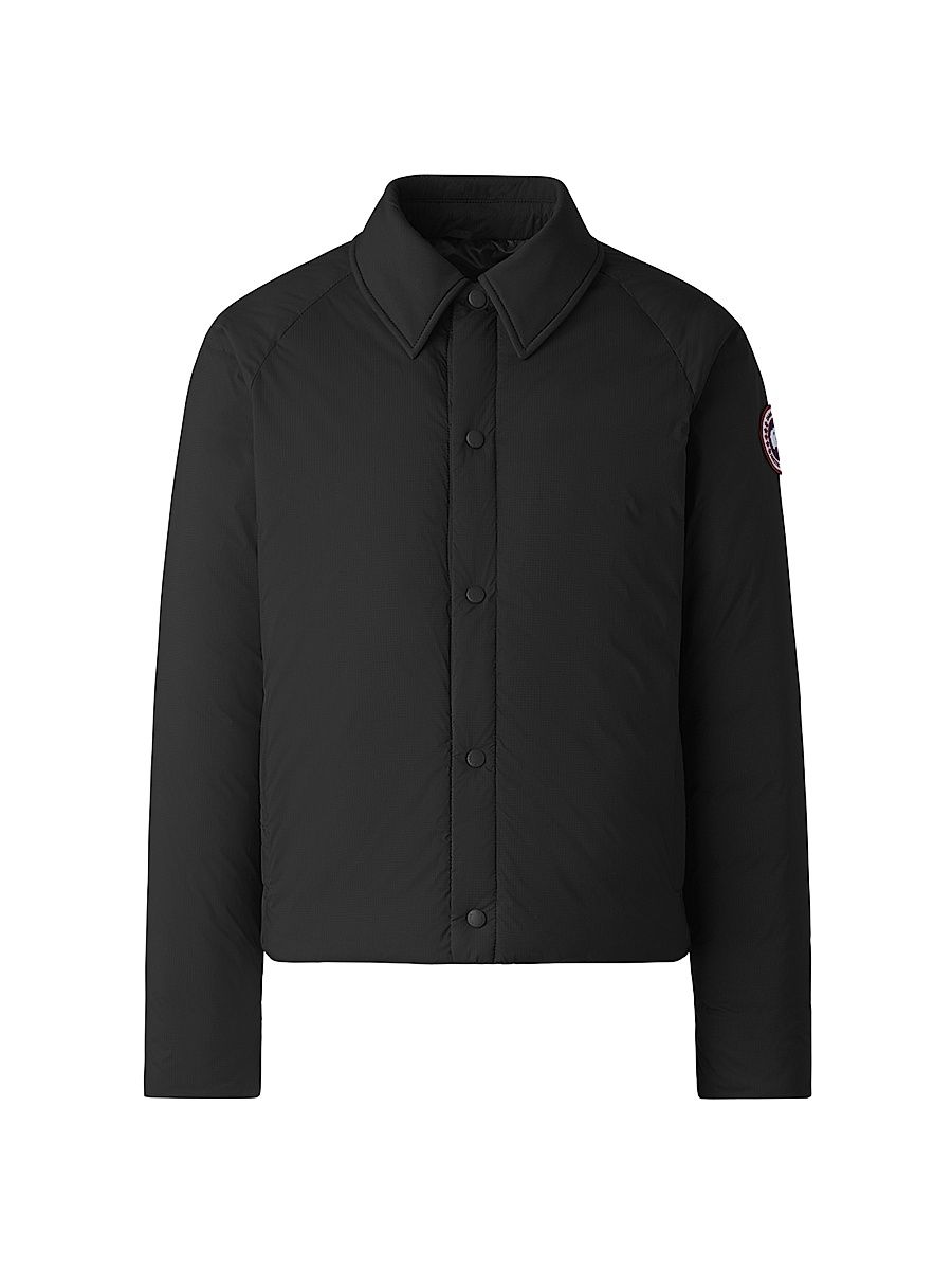 Men's Lodge Coach Nylon & Down Jacket - Black - Size XL