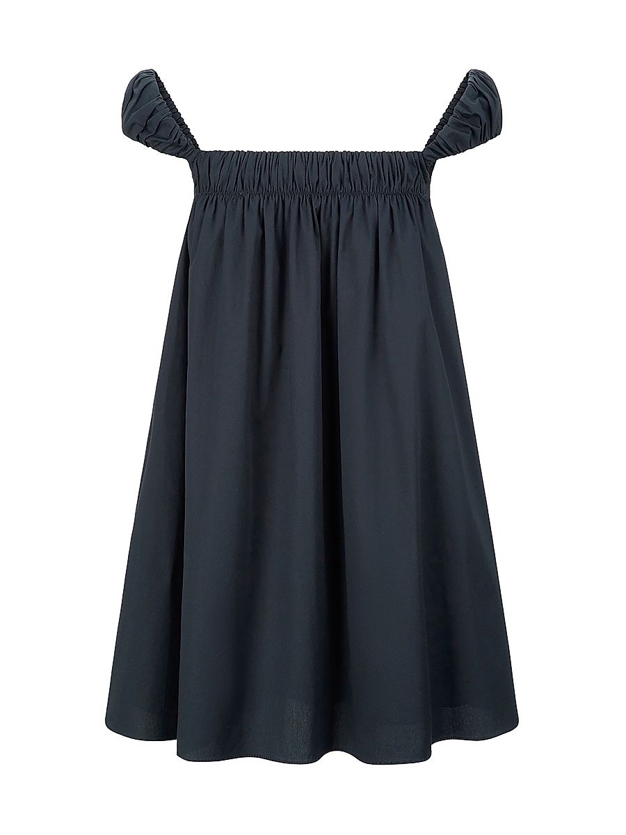 Women's Beau Poplin Babydoll Minidress - Black - Size XL