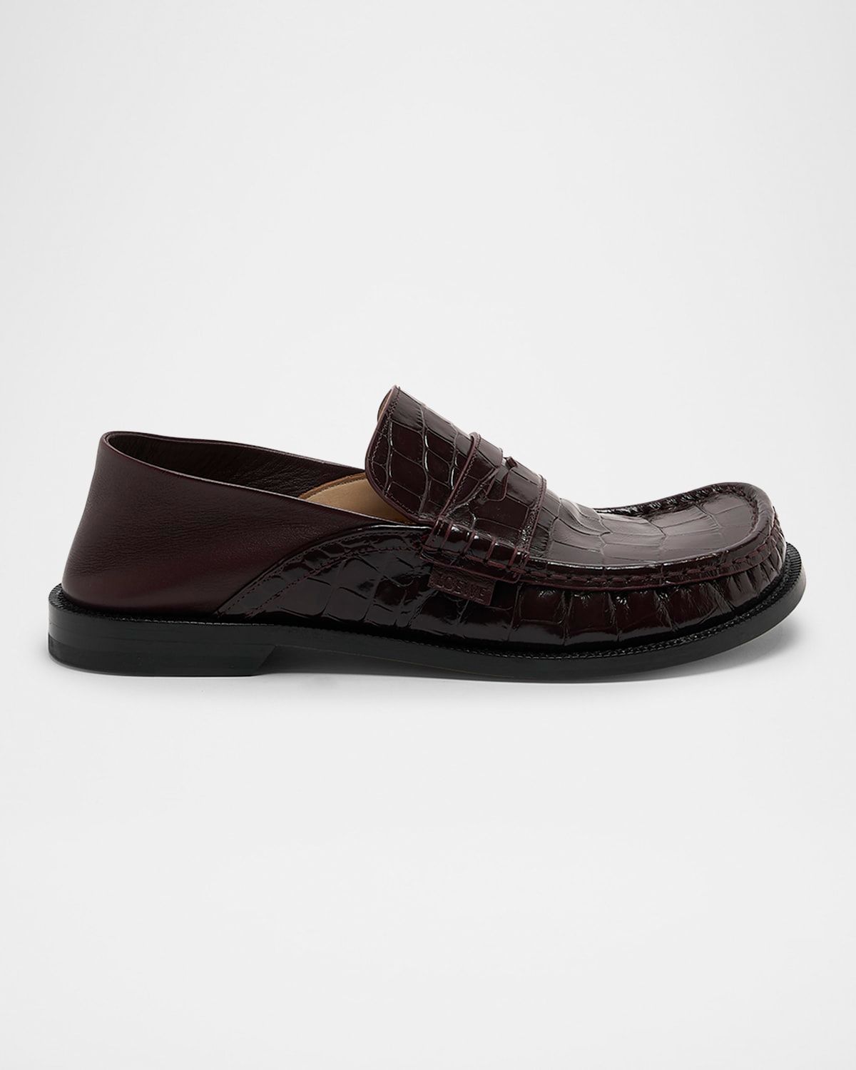 Campo Croco Fold Penny Loafers