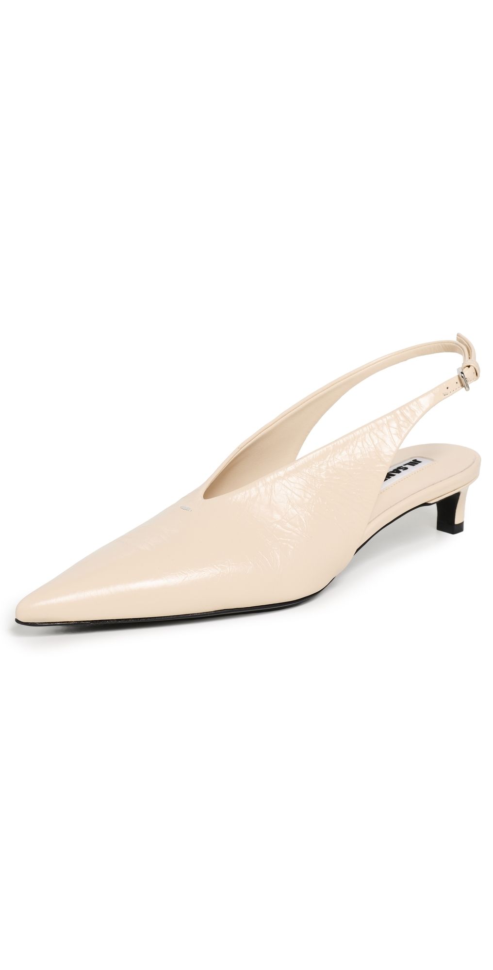 Jil Sander Slingback Heels Bone 38