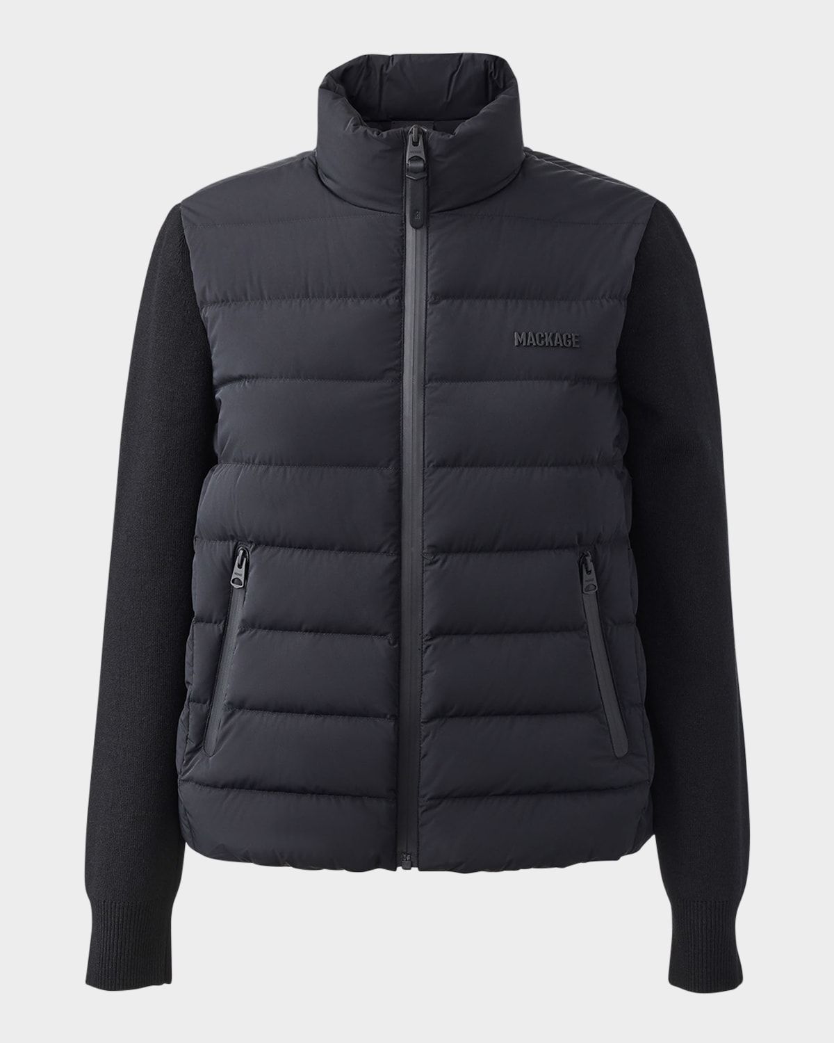 Oceane-City Light Down Mixed-Media Jacket