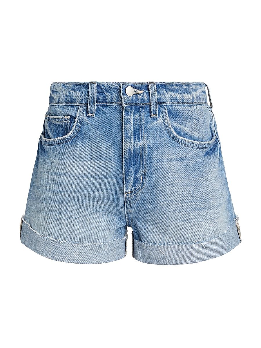Women's Jazzy High-Rise Cuffed Denim Shorts - Cristo - Size 30