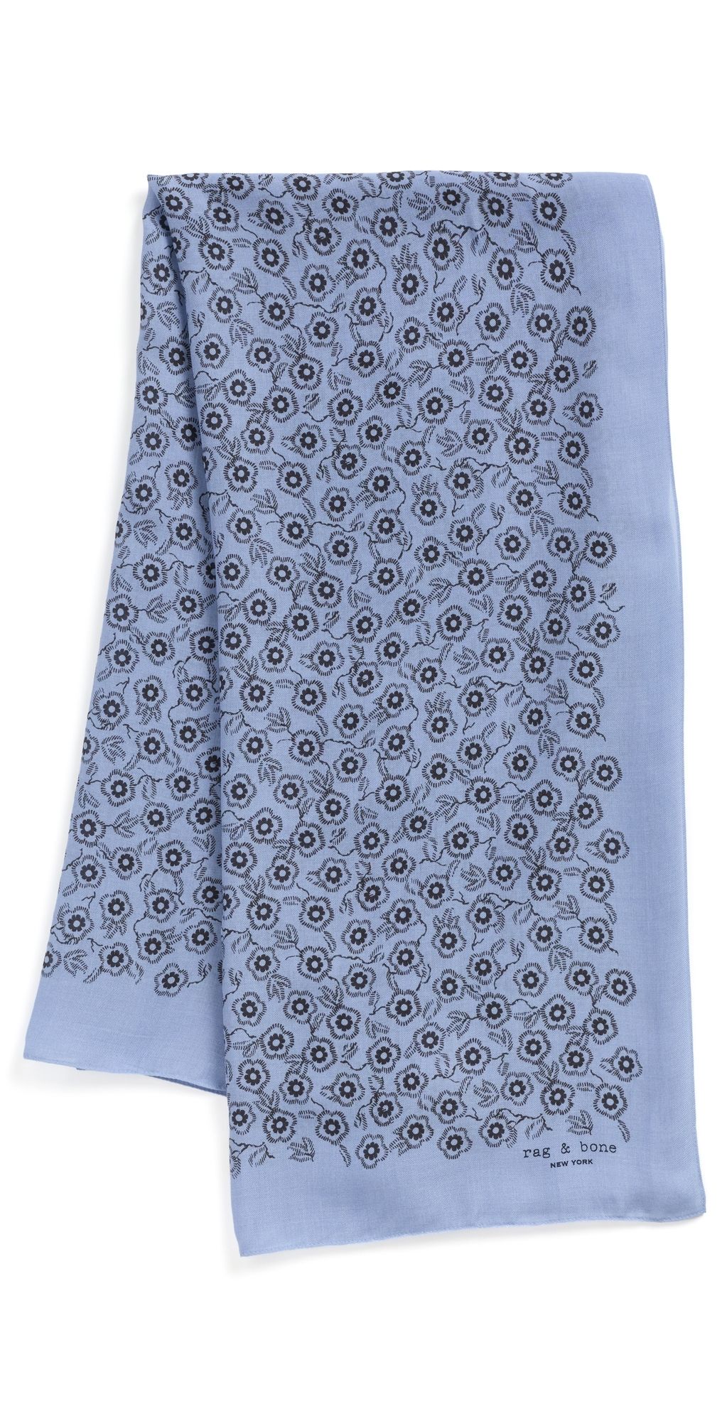 rag & bone Mel Floral Scarf Taupe Floral One Size