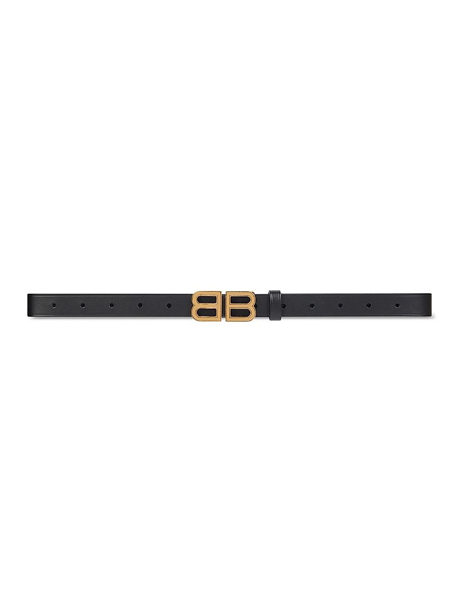 Women's Bb Hourglass Thin Belt - Black - Size 30