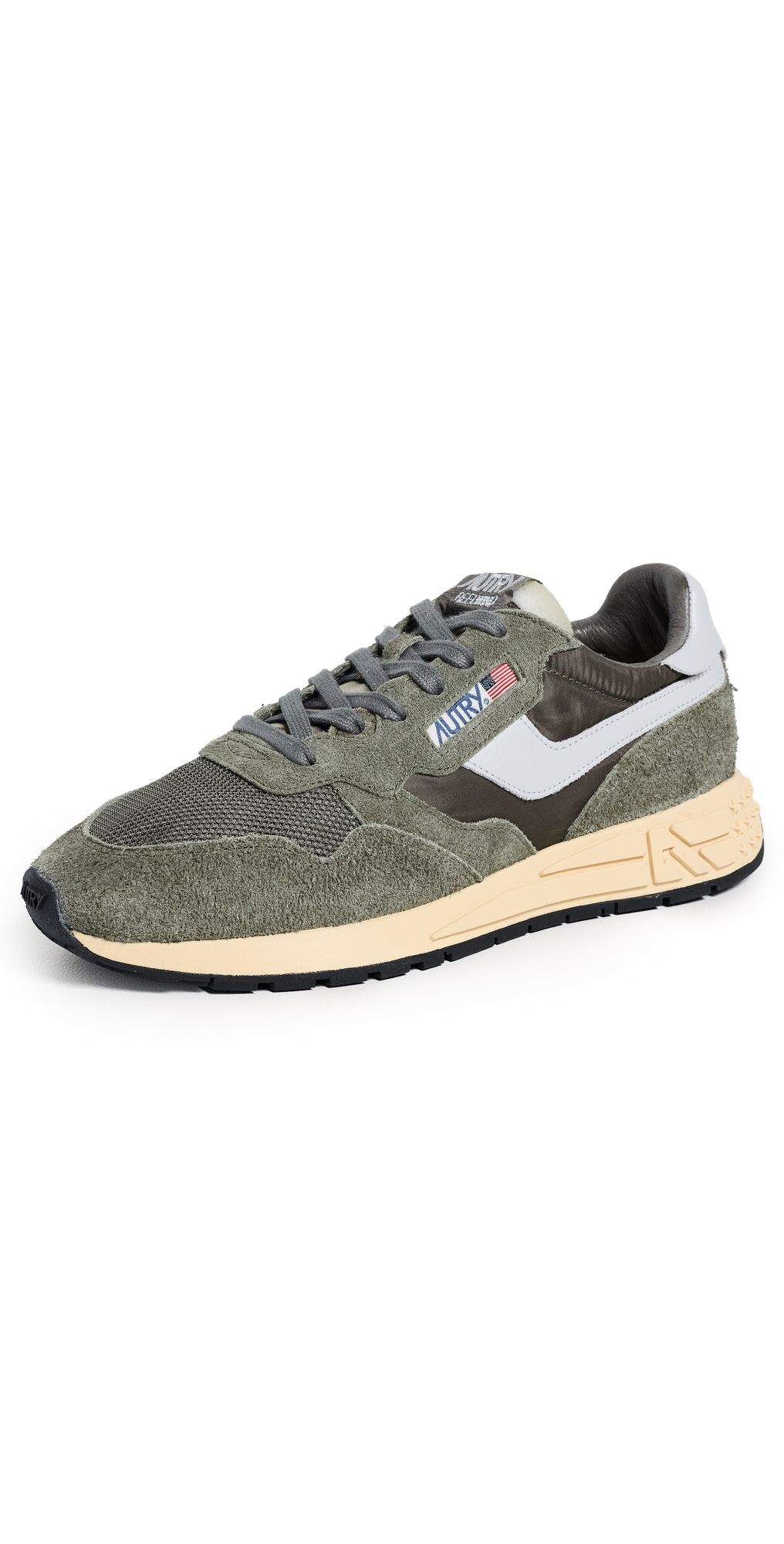Autry Reelwind Suede Sneakers Olive Night/Harbor Mist 40