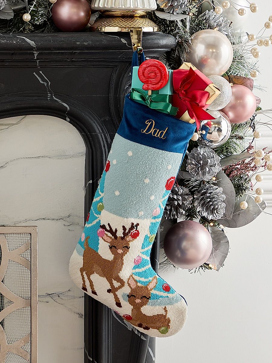 The Reid Reindeer Christmas Stocking