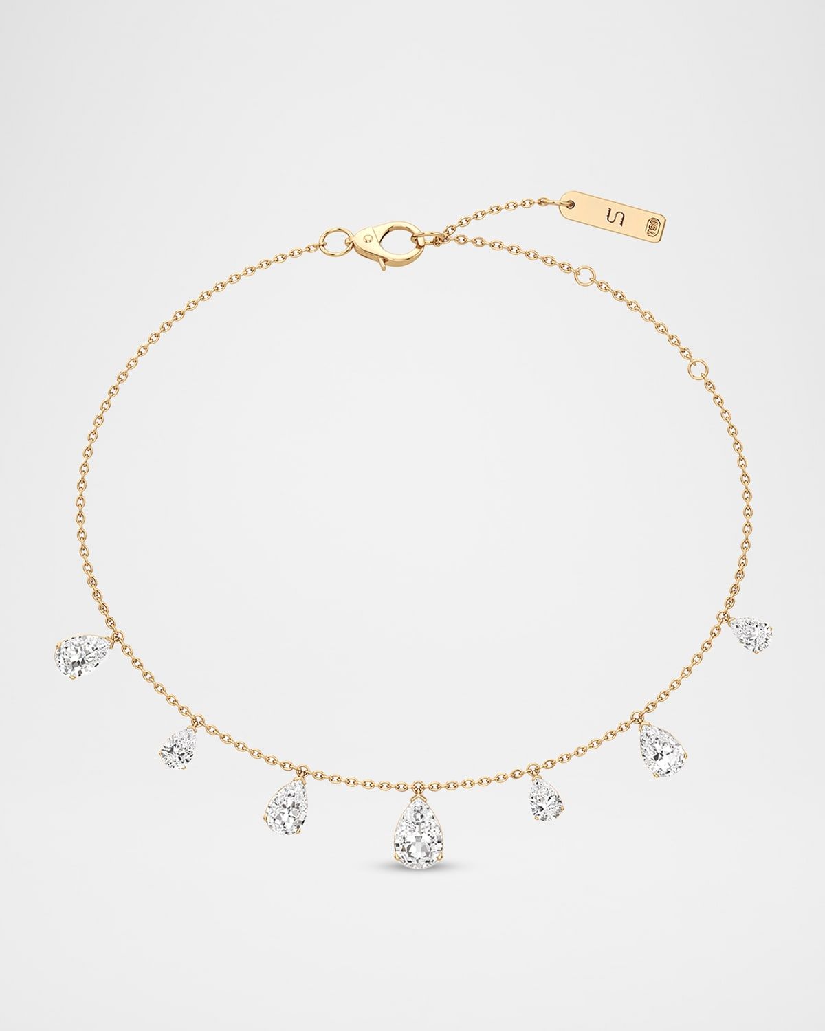 Tear Lab-Grown Diamond Charm Bracelet