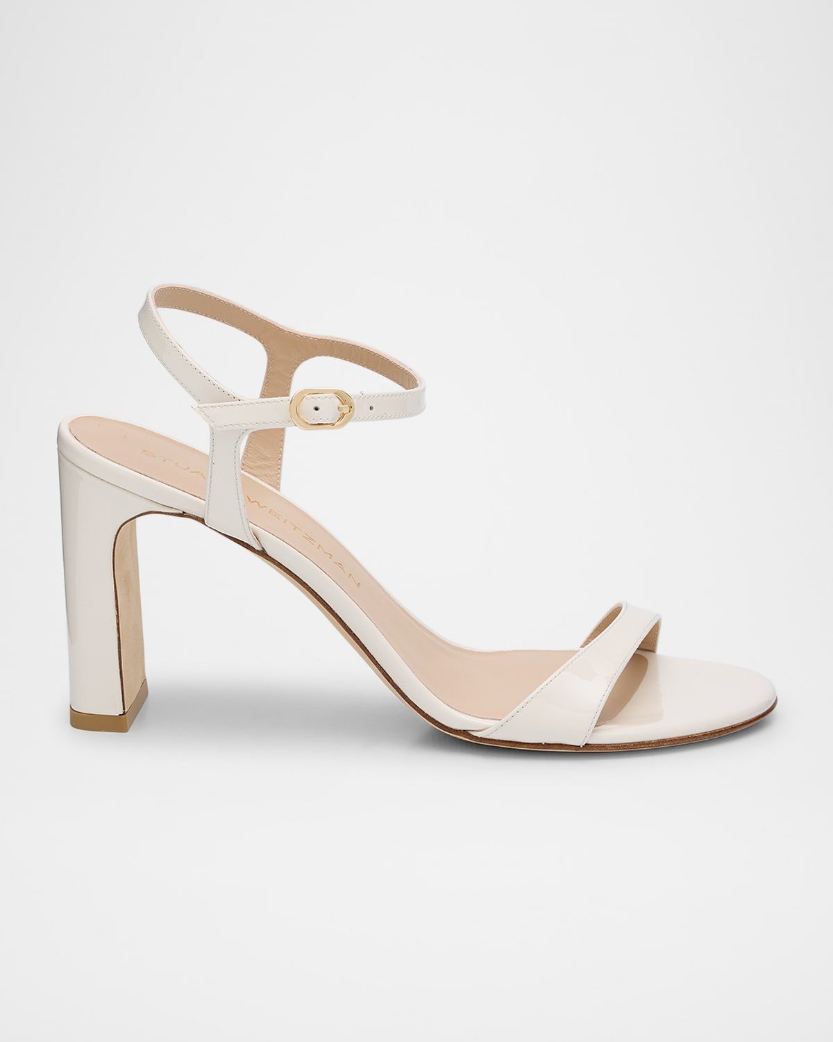 Babette Patent Leather Ankle-Strap Sandals