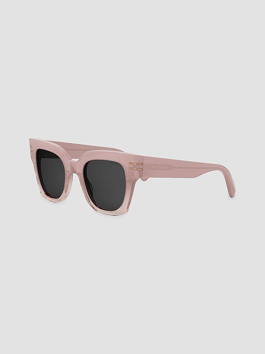 BVLGARI Women's B. ZERO1 49MM Butterfly Sunglasses - Dusty Rose Dark Grey