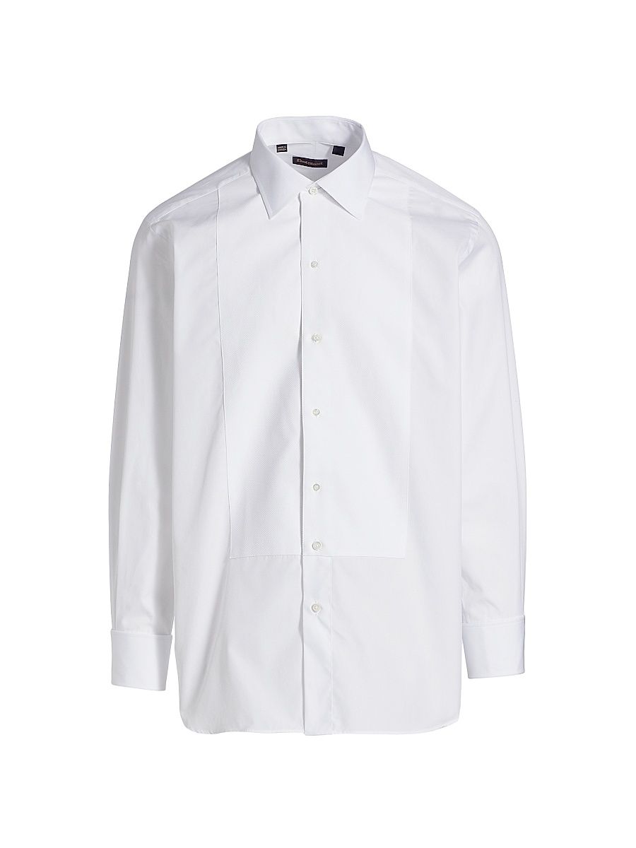 Men's Piqué Formal Tuxedo Shirt - White - Size 16.5