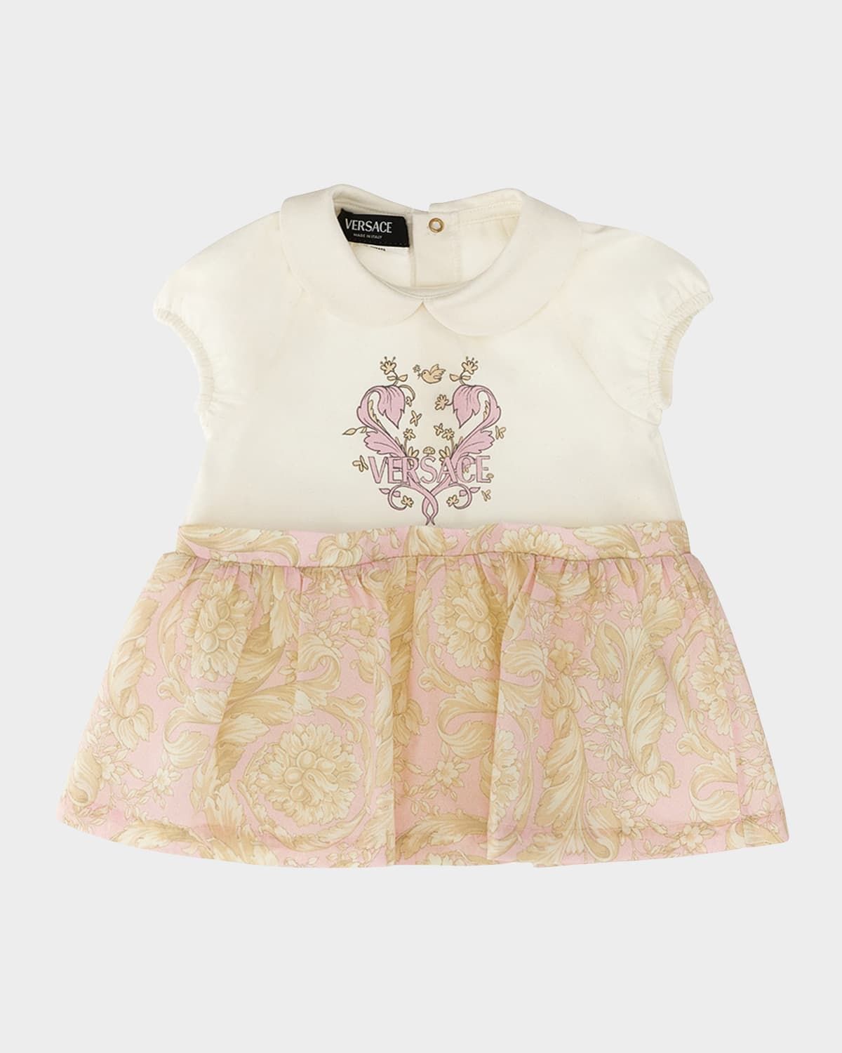 Girl & apos;s Combo Logo-Print Jersey Dress, Size 3M-12M