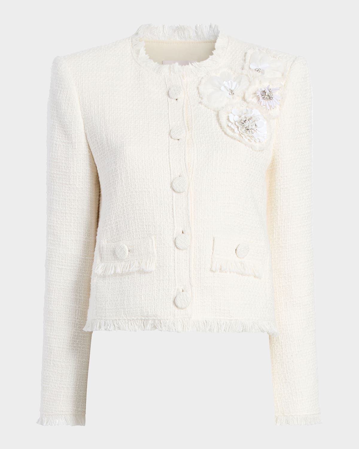 Christie Crunchy Flower Tweed Jacket