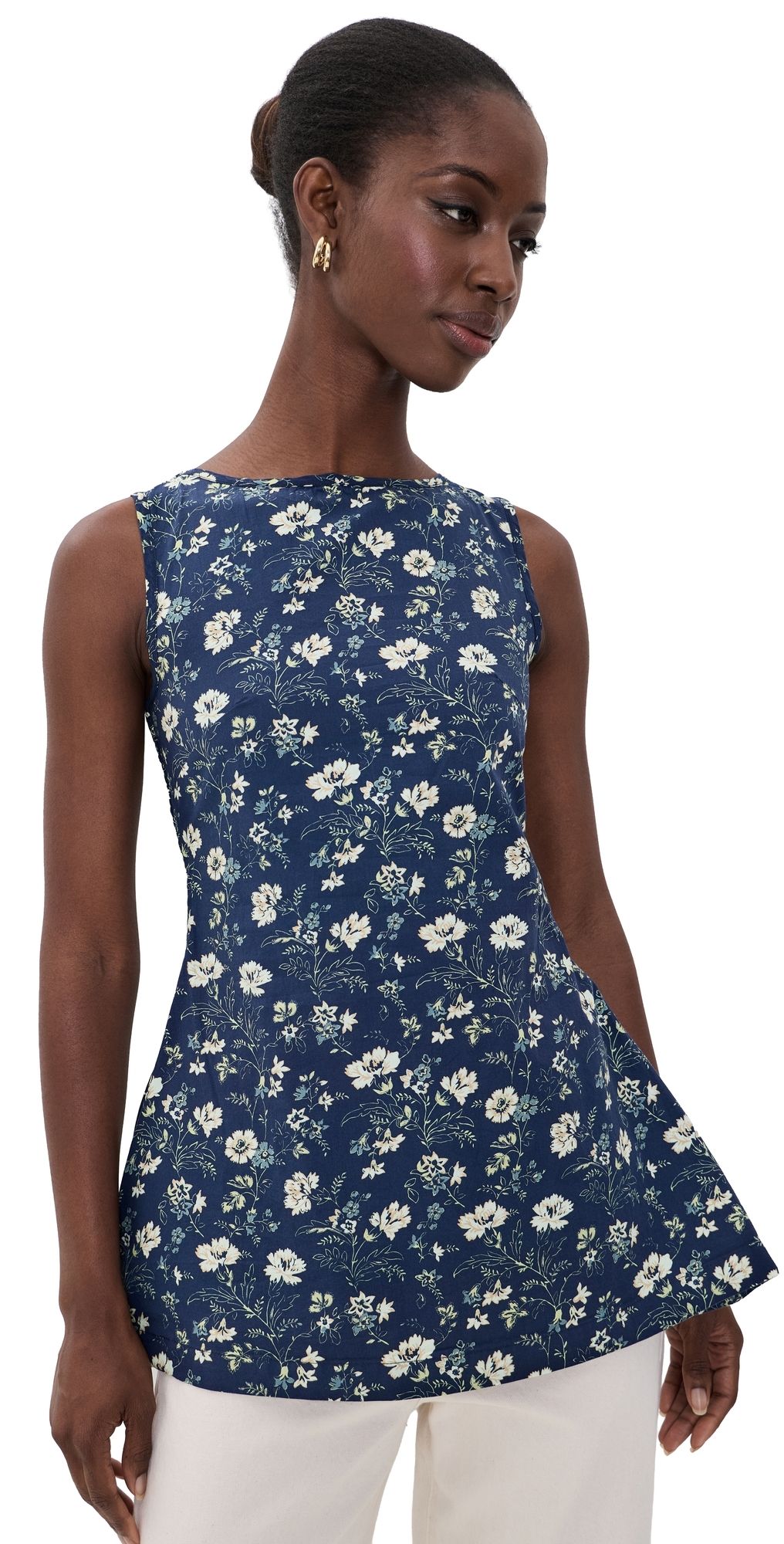 La Maregold The Celine Top Indigo Chintz Floral M