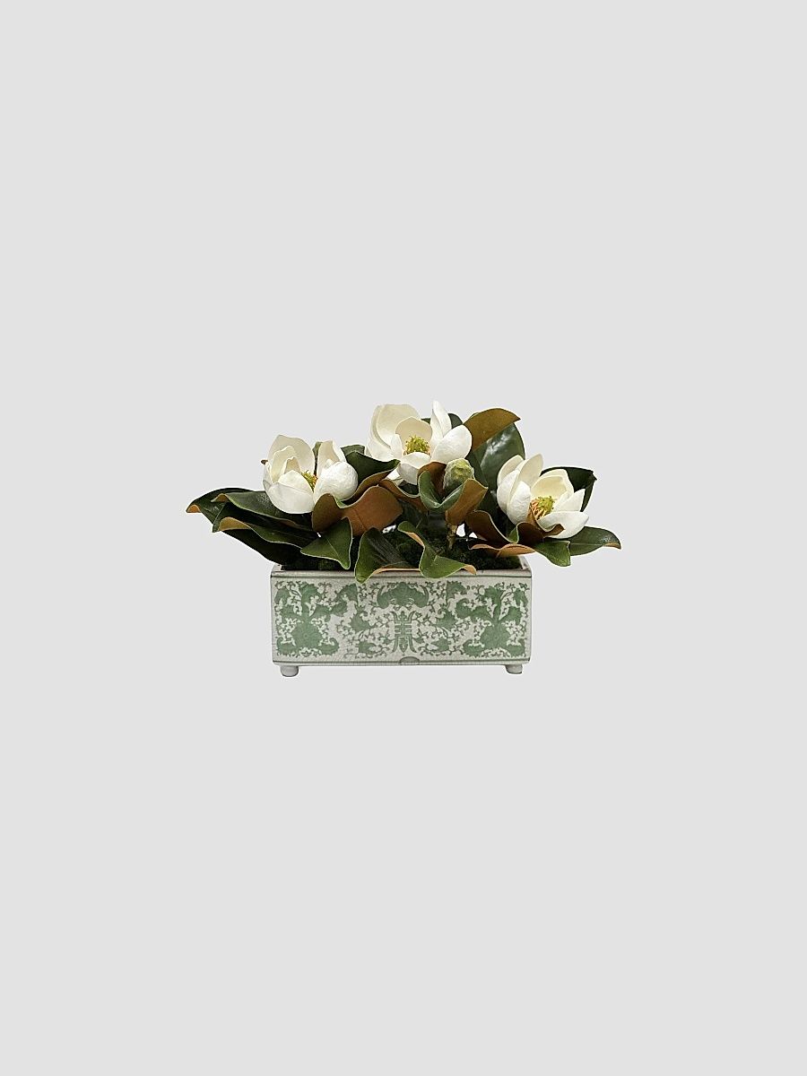 Everyday Newness Refresh Artificial Magnolia Vase - White