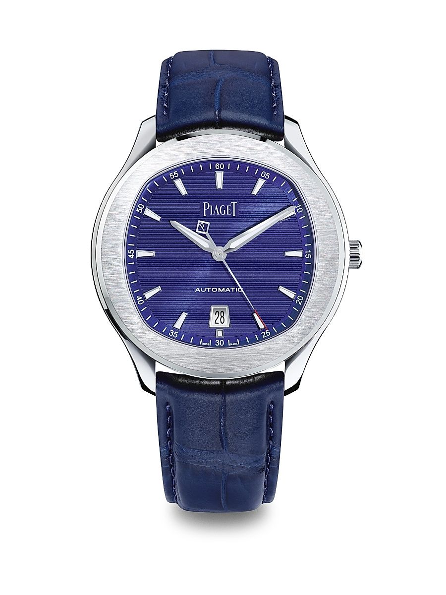 Men's Polo S Stainless Steel Alligator Strap Watch - Blue