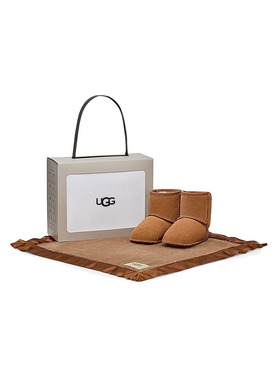 Baby's Classic Boots & Blanket Gift Set - Beige - Size 2 (Baby)