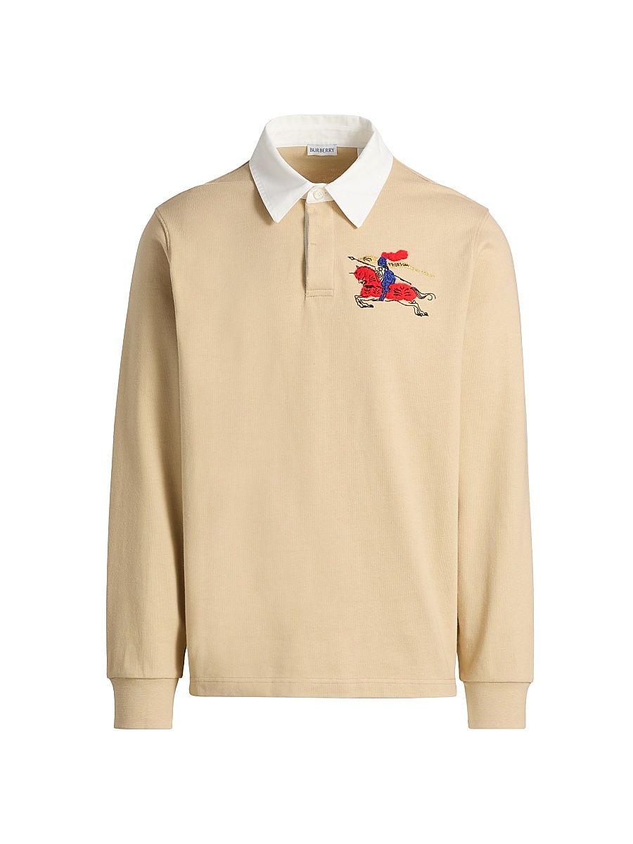 Men's Rugby Cotton Jersey Shirt - Limestone Beige - Size XXL