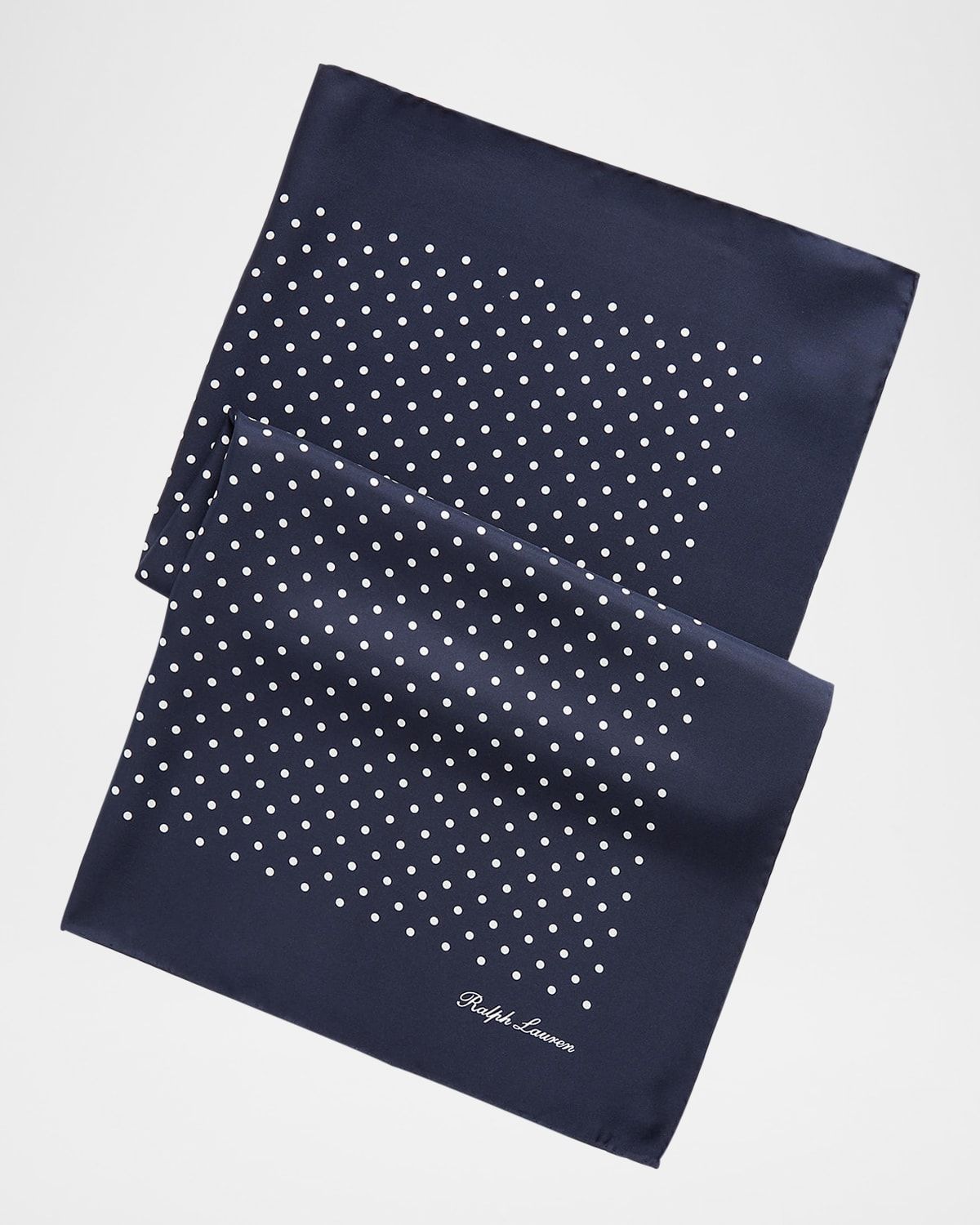 Men & apos;s Polka Dot Silk Scarf