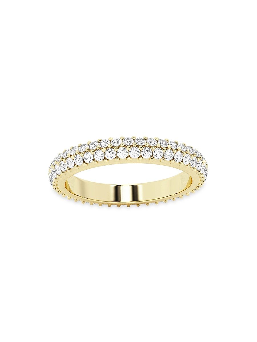 Women's Ethereal 14K Yellow Gold & 0.9 TCW Lab-Grown Diamond Eternity Band - Size 6