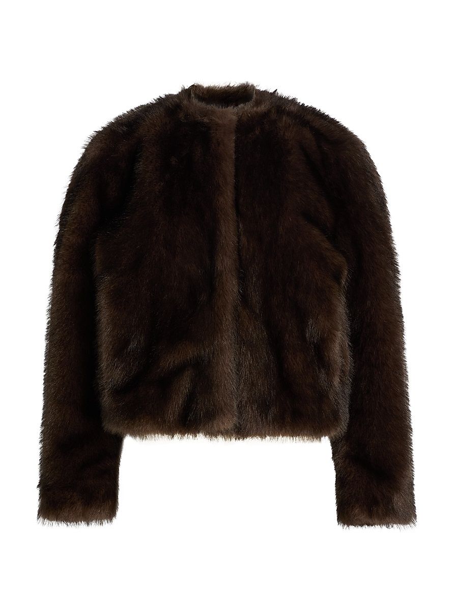 Women's Gwen Faux-Fur Jacket - Mink - Size XL