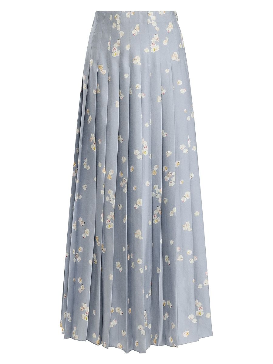 Women's Monti Pleated Maxi Skirt - Storm Petals - Size 12