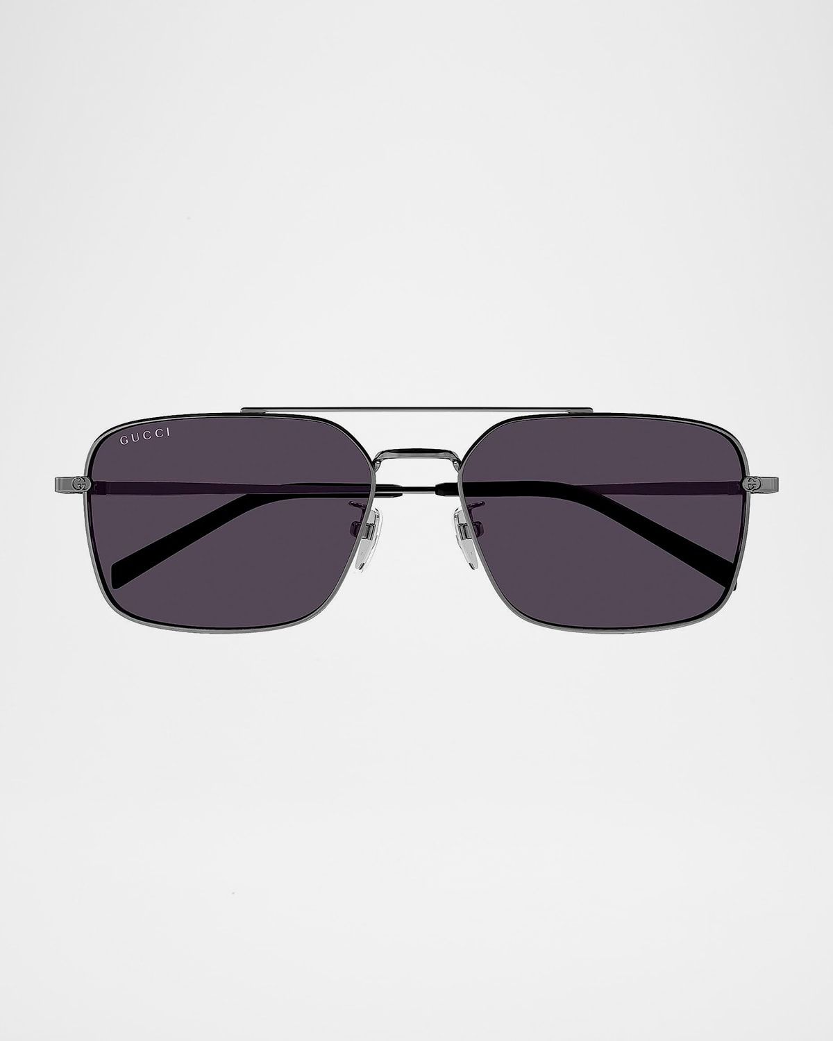 Men & apos;s Petit GG 58mm Metal Navigator Sunglasses