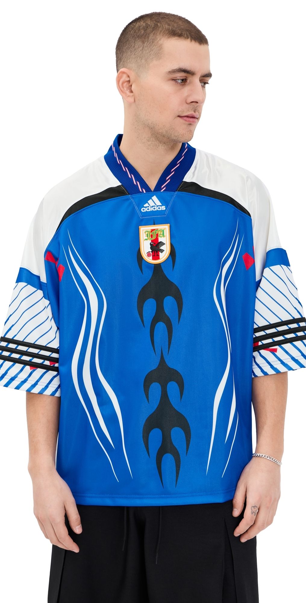 adidas Remix Jersey Powder Blue/White/Red M