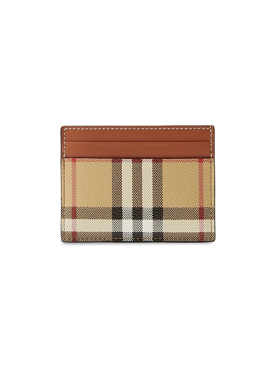 Women's Sandon Check Card Case - Vintage Check Brown