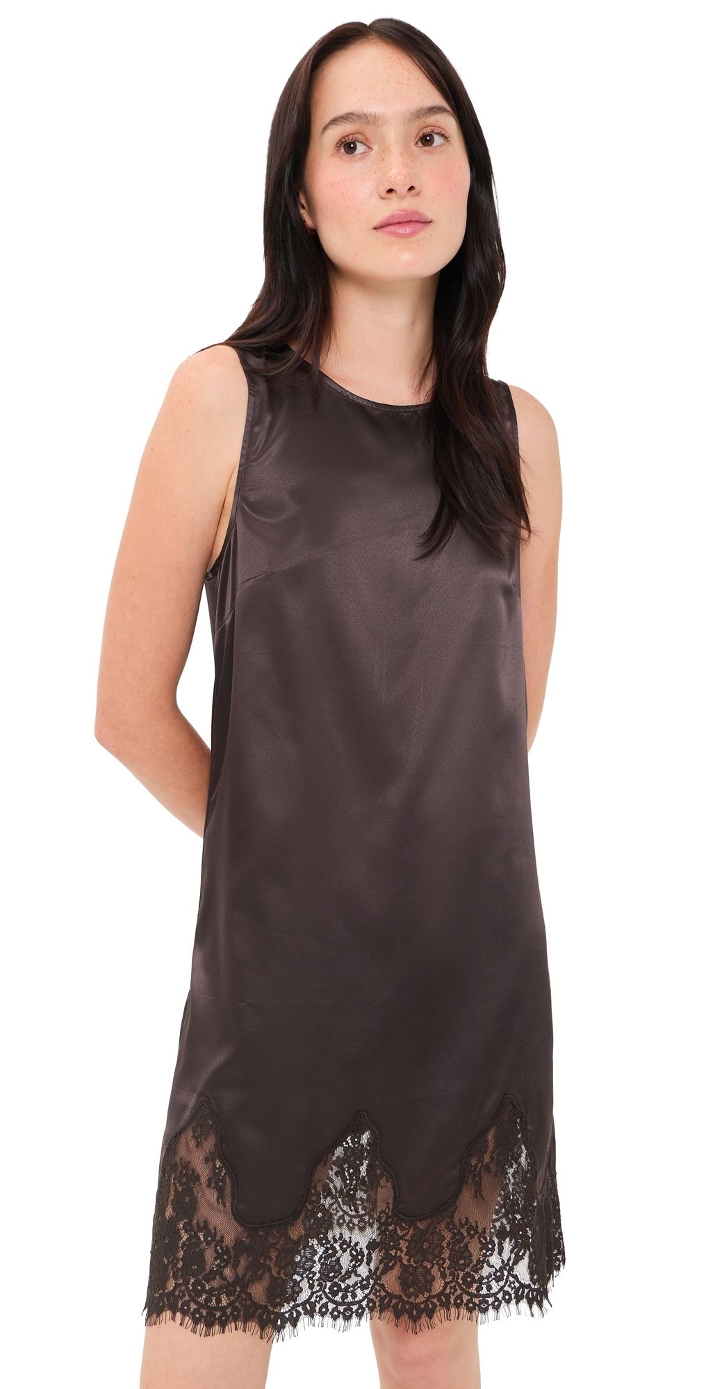 o. p.t Yasmin Dress Dark Coffee S