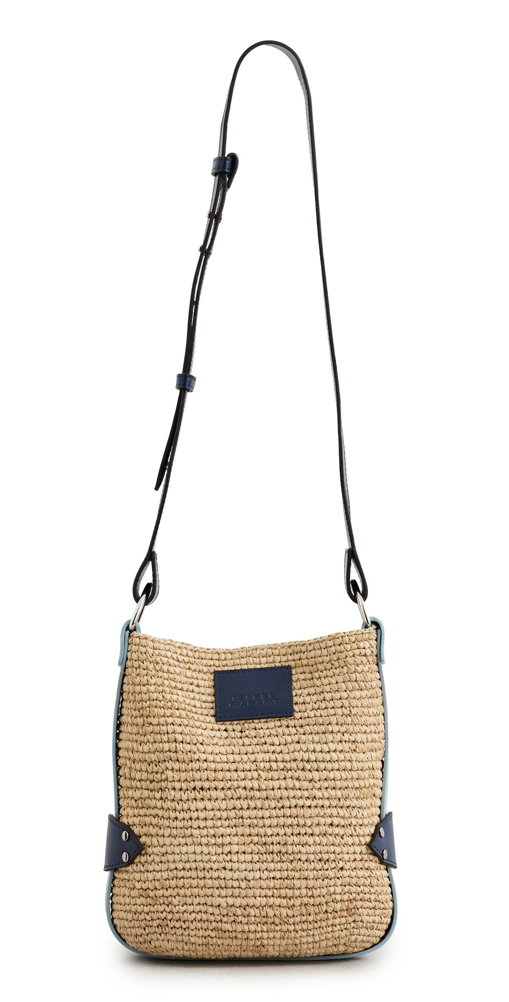 Isabel Marant Mini Bayia Bag Natural/Blue One Size
