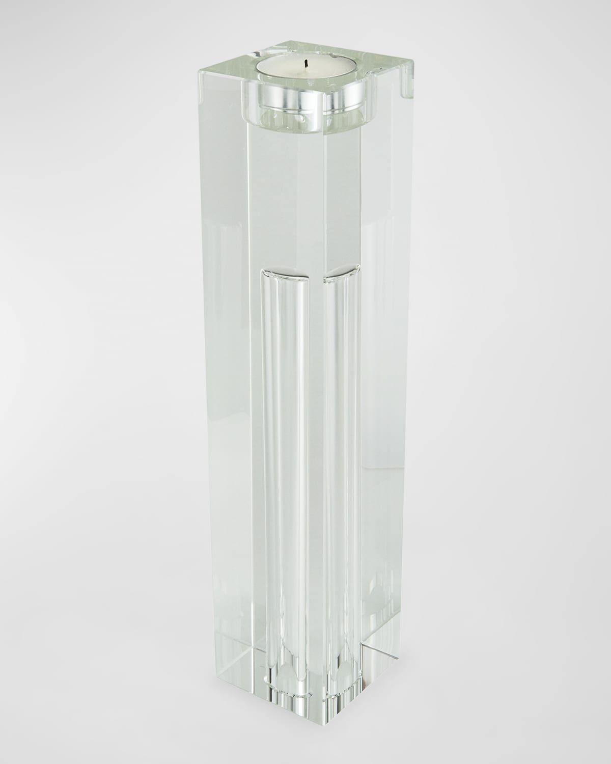 Clear Crystal Votive Candle Holder - Large