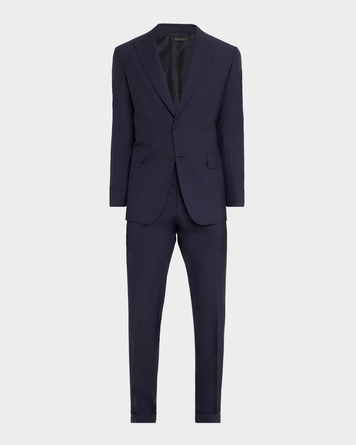 Men & apos;s Tonal Stripe Wool Two-Piece Suit