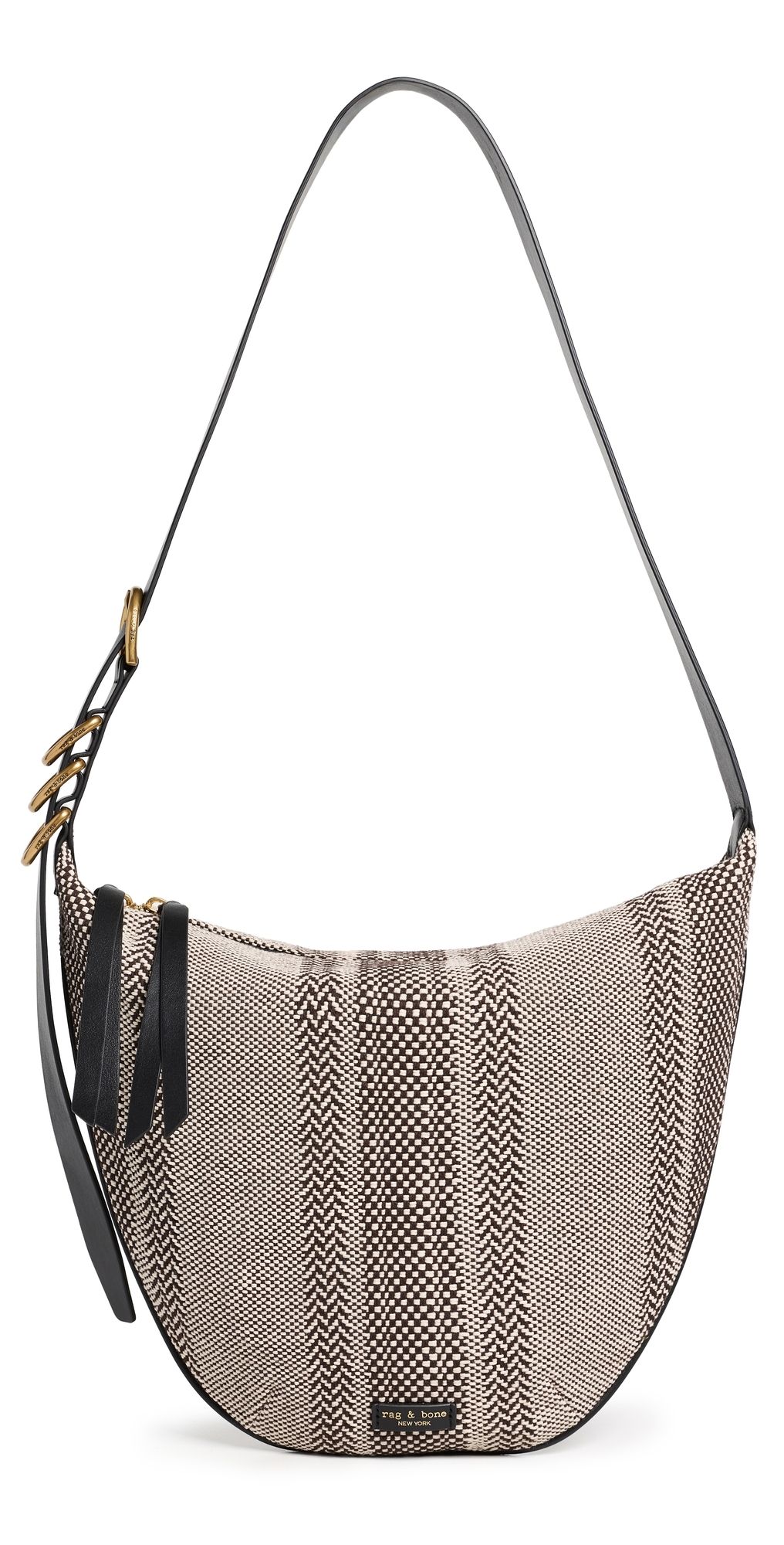 rag & bone Mercer Medium Hobo Bag Dark Brown One Size