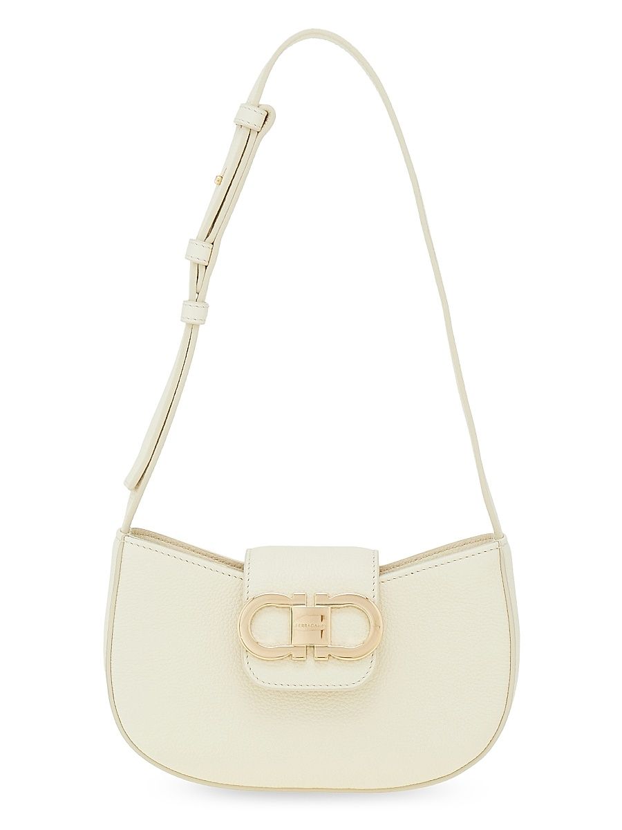 Women's Gabry Gancini Tab Leather Shoulder Bag - Mascarpone